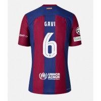 Barcelona Paez Gavi #6 Replica Home Shirt 2023-24 Short Sleeve
